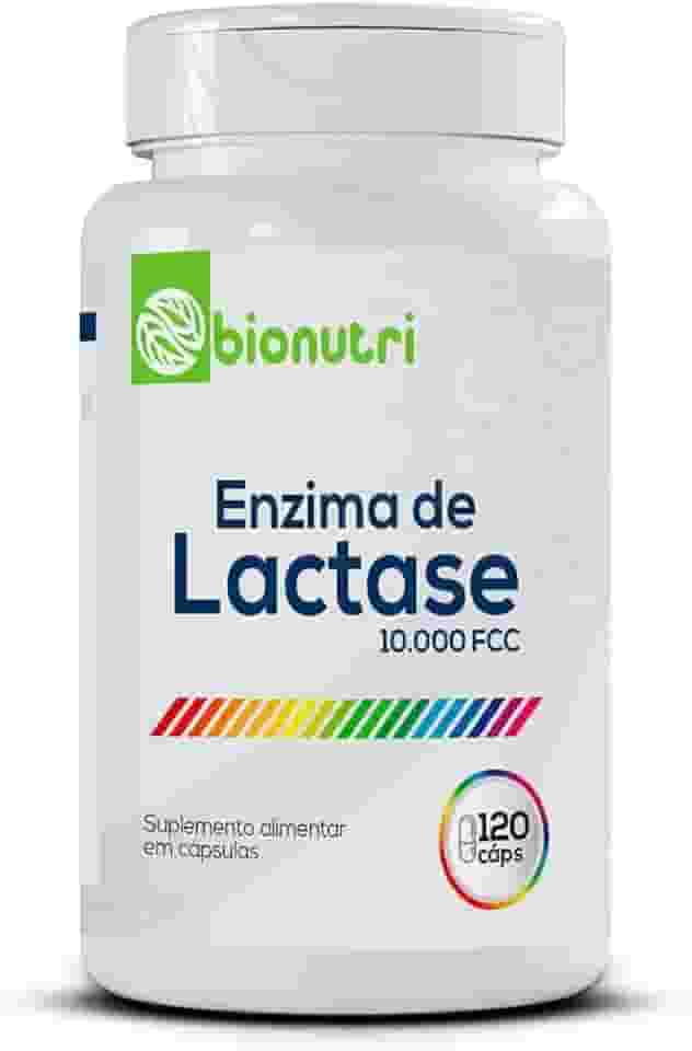 Lactose Enzima Lactase 120 Cápsulas 500mg Bionutri Para Intolerância a Lactose