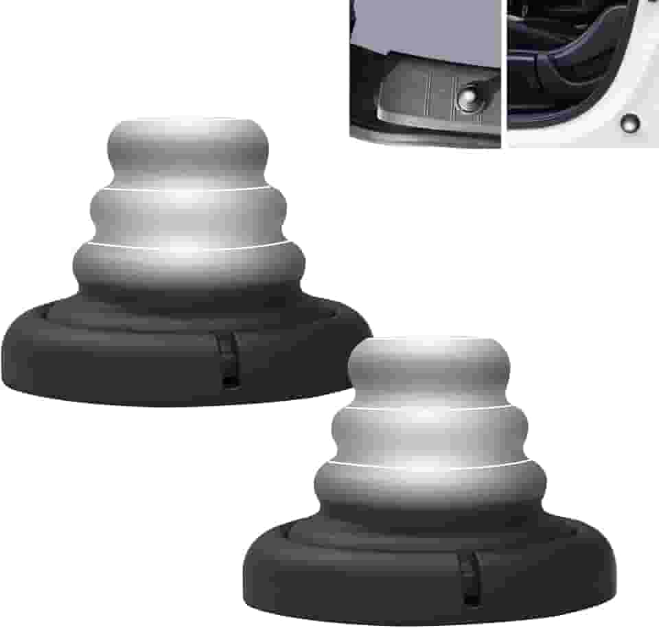 2 peças de almofadas de silicone para carro com LED, amortecedor de airbag, amortecedor anticolisão de porta de carro, silenciadores de redução de ruído de fechamento de porta para carros, SUVs