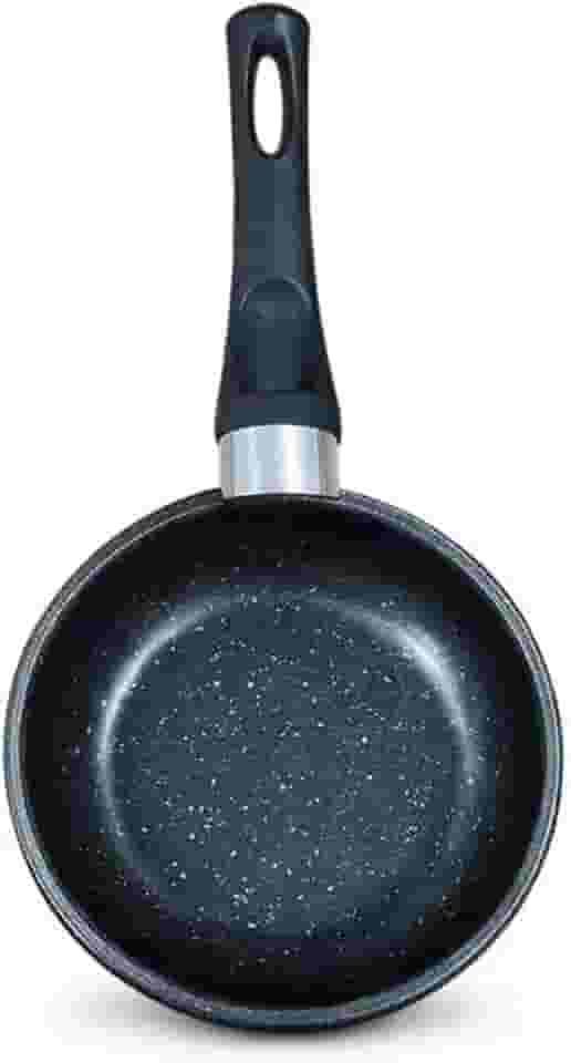 Frigideira Antiaderente para Indução 16cm, Alumínio com Revestimento Antiaderente, Cabo Baquelite Antitérmico, Preta, Multifuncional