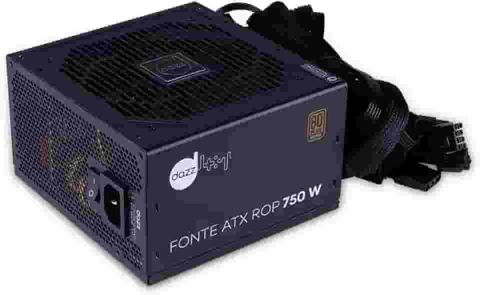 FONTE ATX ROP 750 W REAL 80 PLUS BRONZE PFC ATIVO, Dazz