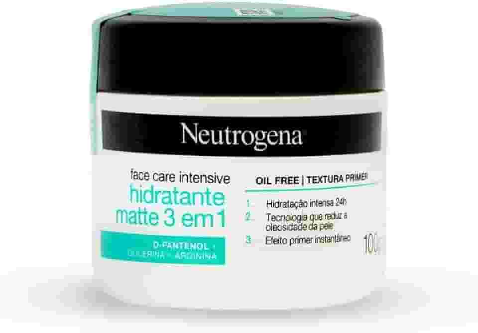 Neutrogena Hidratante Facial Matte 3 em 1 Face Care Intensive, 100g