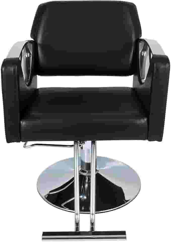 Cadeira Hidráulica Salão Barbeiro Pelegrin Pel-04aa Preto