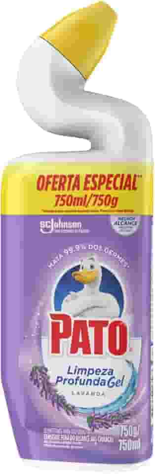 Pato Limpador Sanitário Gel Desinfetante, Lavanda, Limpeza Profunda, 750ml