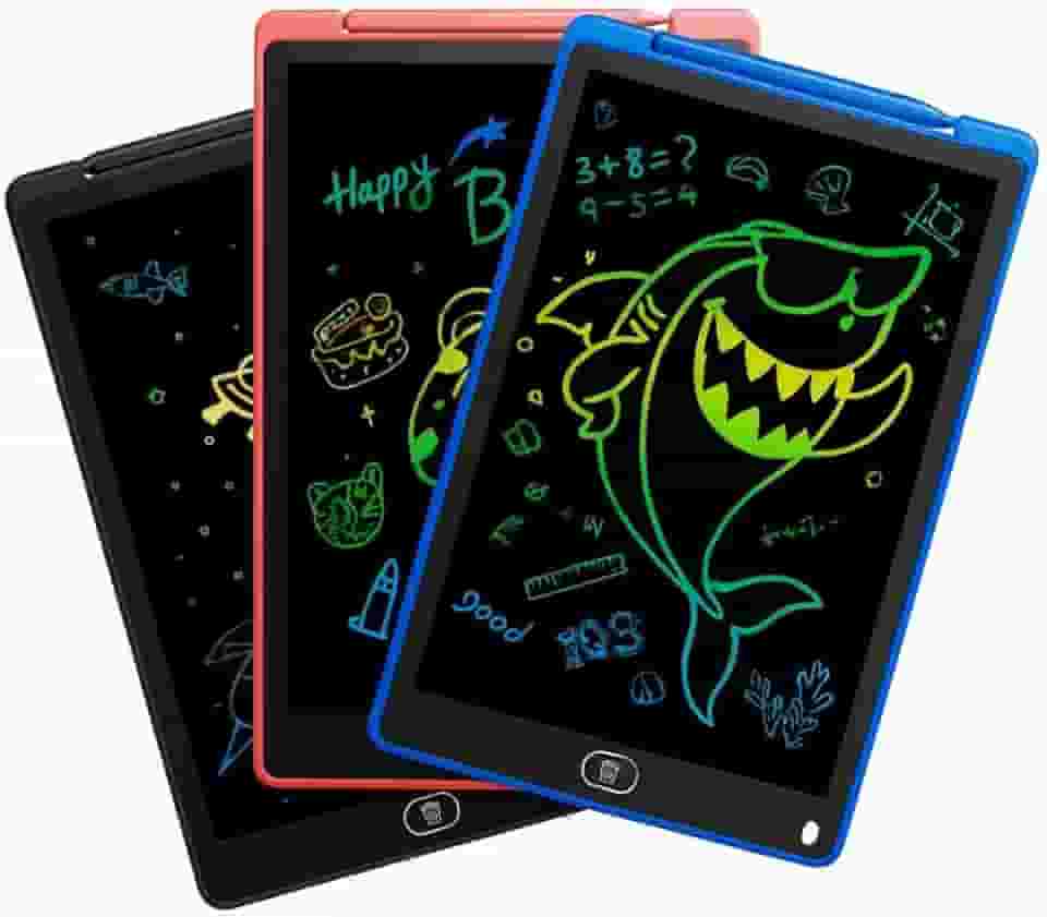 Lousa Magica Infantil 12 Polegadas Grande LCD Digital Tablet de Desenho e Escrita - Tablet Quadro Mágico para Criança Educativo Premium MyBrins