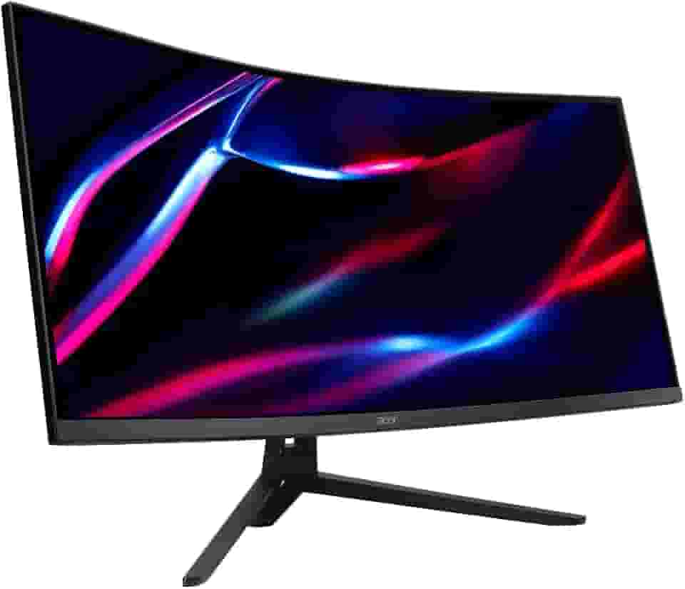 Monitor Acer Nitro ED343CUR J0BMIIPPX 34C, 34” Tela Curva, QuadHD 120Hz 1ms LED VA Tecnologia Acer Vision Care, AMD FreeSync DisplayPort(1.4) saída de áudio