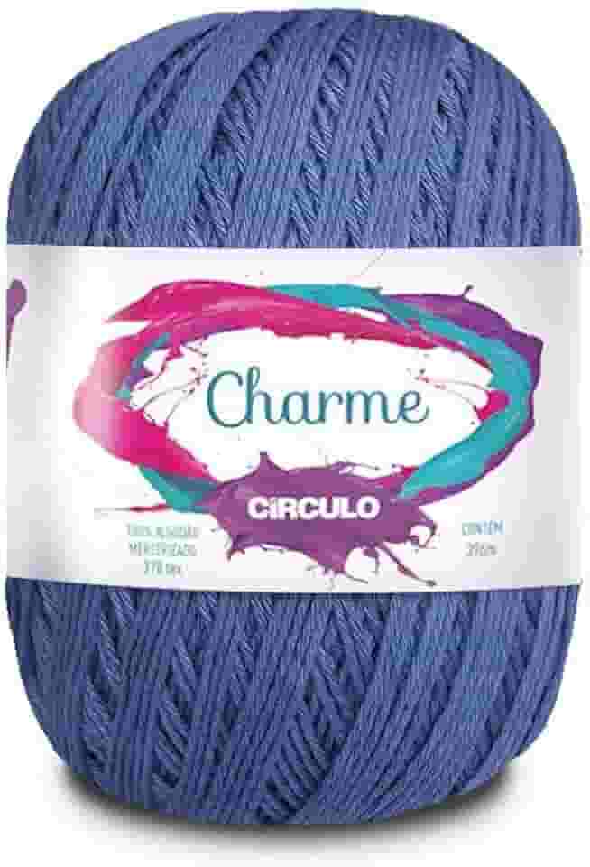 Fio Linha Charme 396m e 150g Ideal p/Crochê e Tricô Marca Círculo (2931 - NAÚTICO)