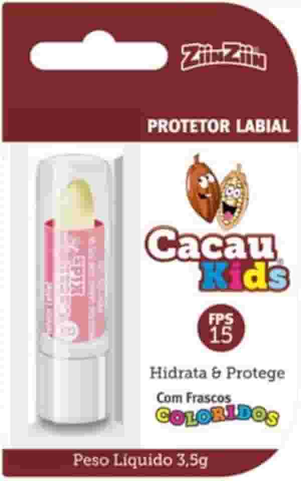 Zinzin Protetor Labial Hidratante Cacau Kids Fps15 3,5g