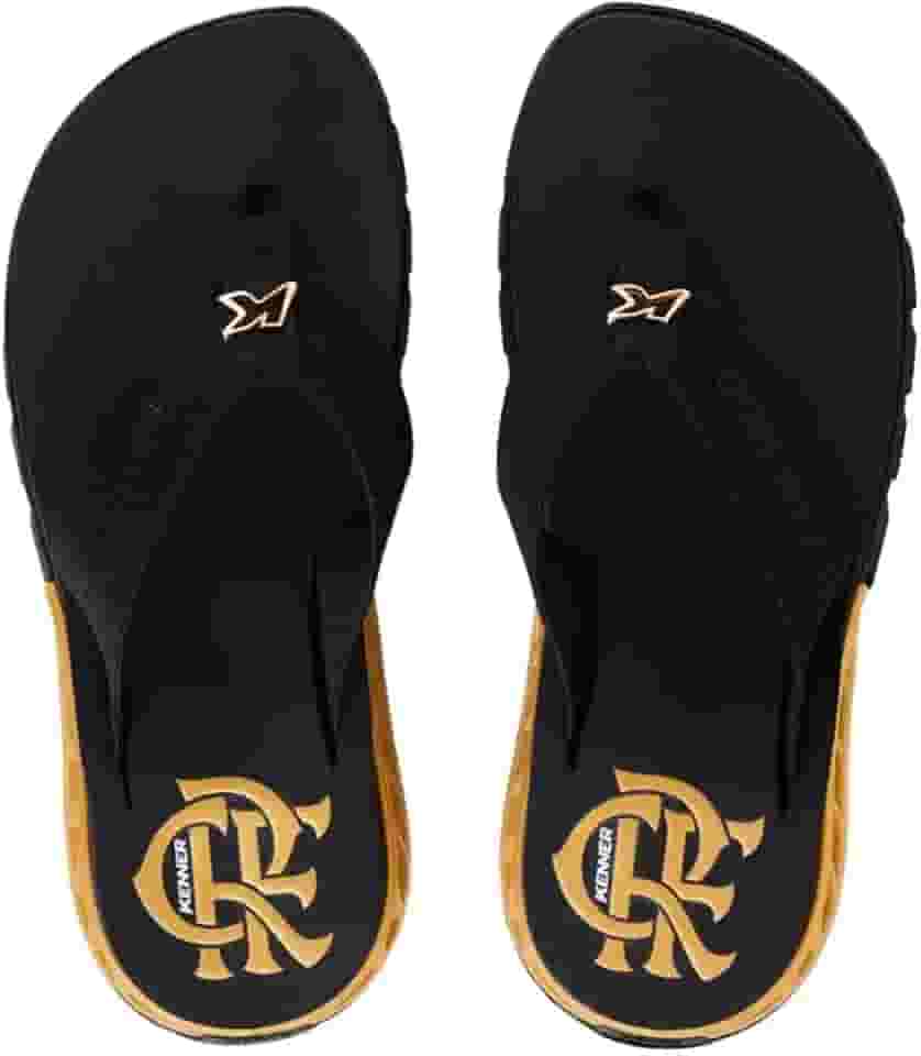 Chinelo Kenner Rakka Gold Flamengo Preto