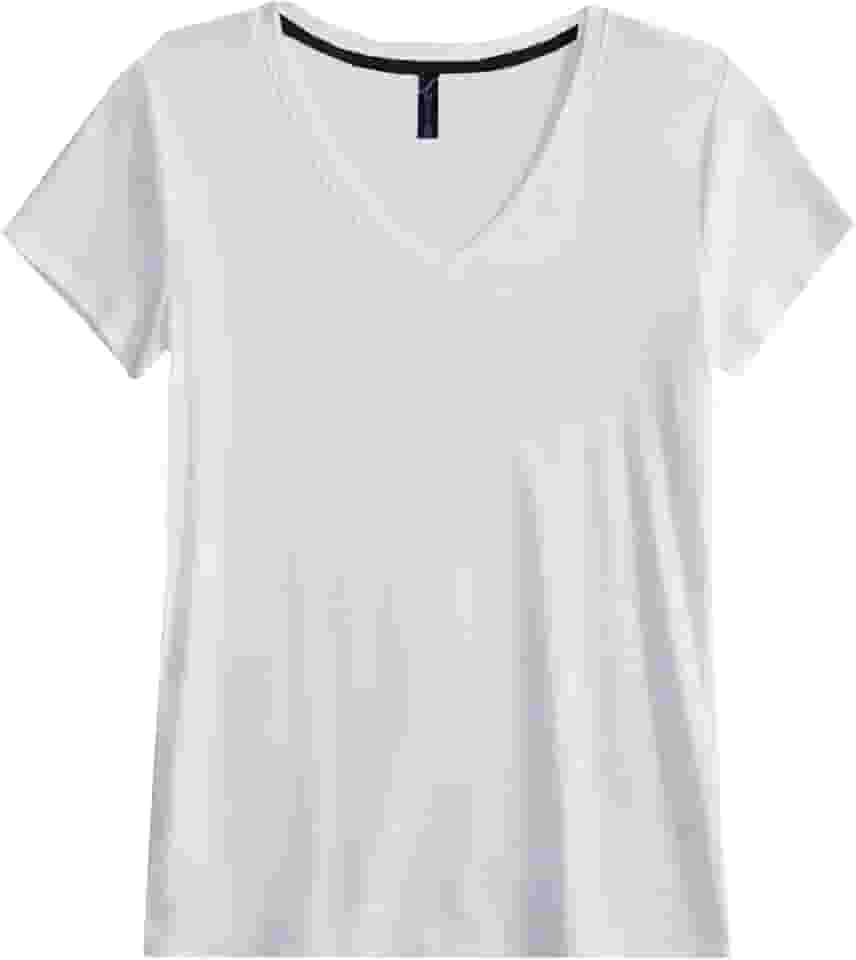 Blusa Blusinha Feminina Algodão Gola V