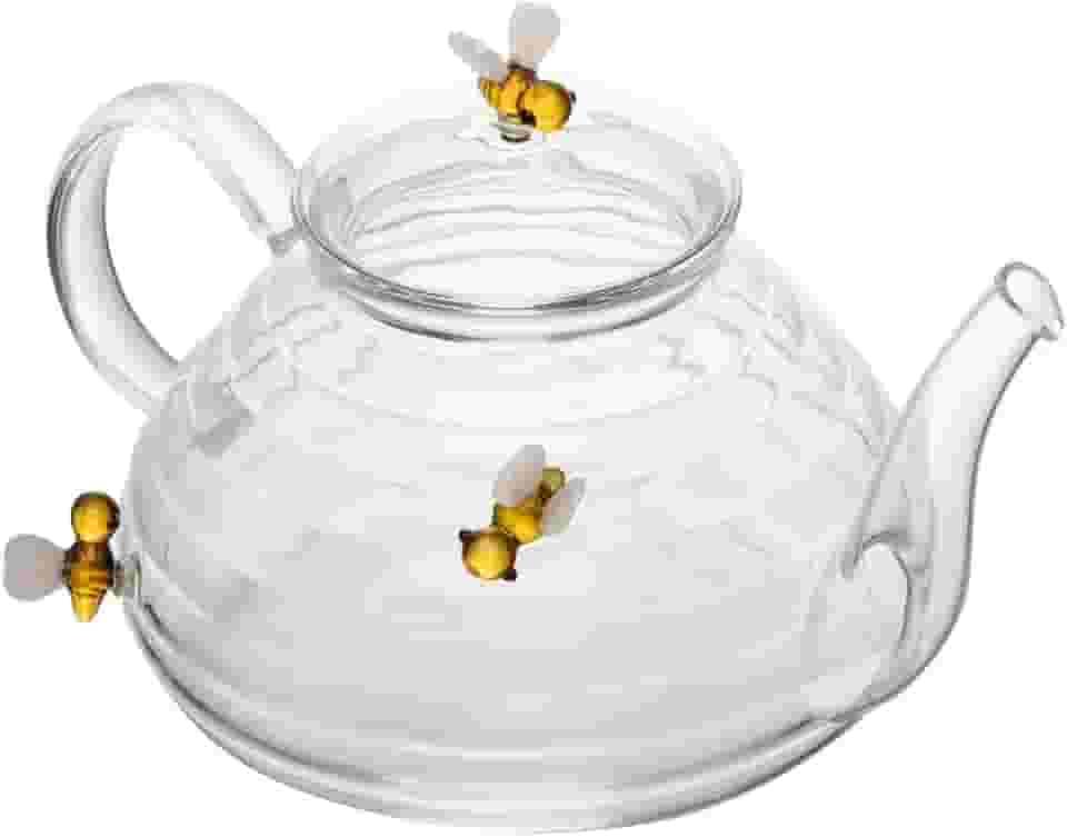 LYOR - Chaleira de Vidro Borossilicato com Filtro Lovely Bee 650ml