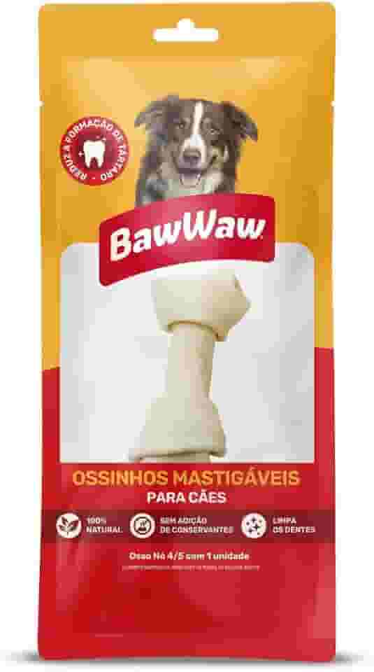 BAW WAW Osso Nó Baw Waw Para Cães Nº 4/5 1 Unidade