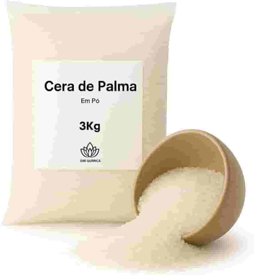 Cera de Palma Vegetal Fabricação Artesanal Velas 3Kg