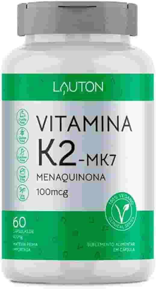Vitamina K2 Menaquinona MK-7-60 Cápsulas - Lauton