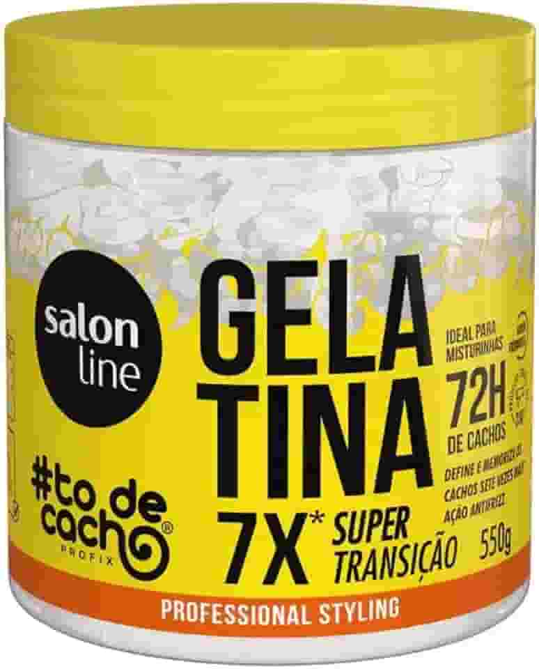 Salon Line, Gelatina Capilar, ToDeCacho, SuperTransição, Vegana - Cabelos Ondulados, Cacheados e Crespos, 550 g