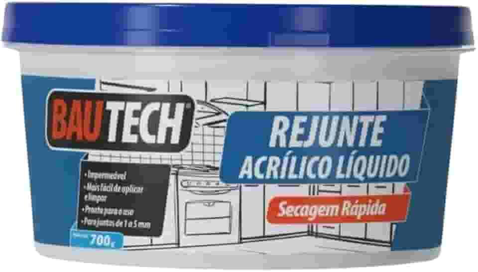 Rejunte Líquido Acrílico 700g Seca Rápido Bautech Cores (Branco)