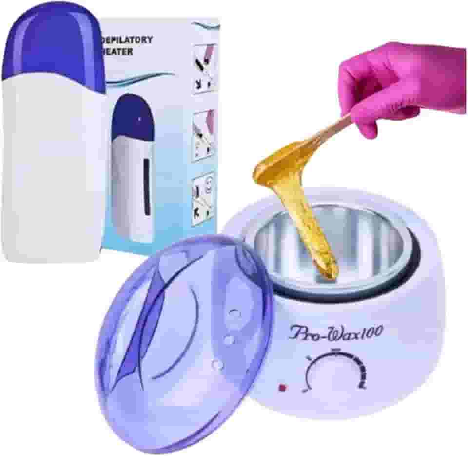 Kit Panela De Cera Depilação 400g + Aparelho Rolon
