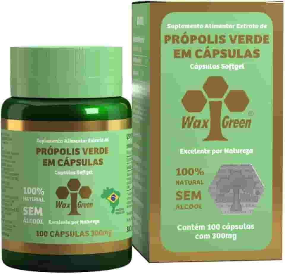 Própolis Verde 80%, 100 Cápsulas, Wax Green