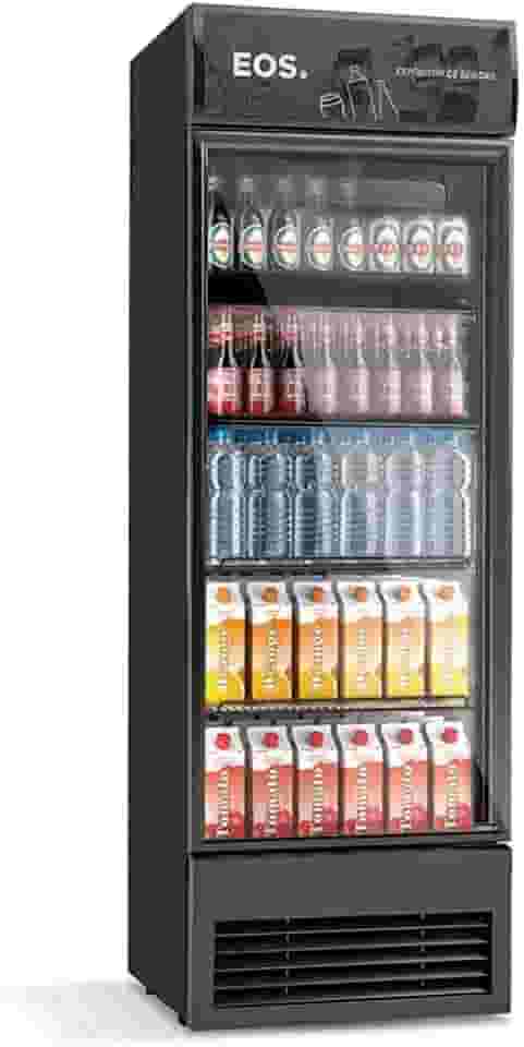 Refrigerador Expositor Vertical Eos 295 Litros Eco Gelo All Black Eev300p2 110v