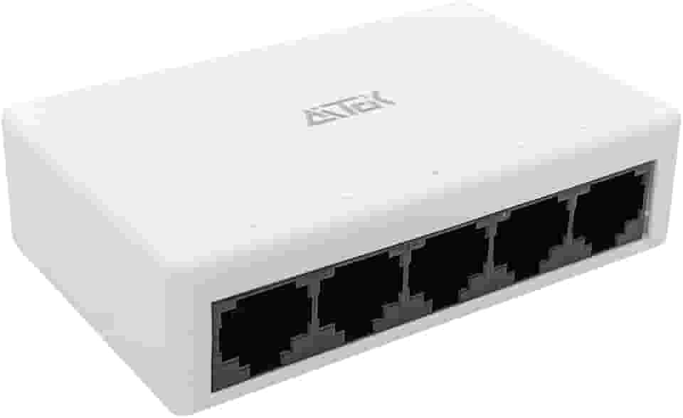 Switch Rede Ethernet 5 Portas RJ45 1000Mbps Conexão Rápida Distância Transmissão até 100m