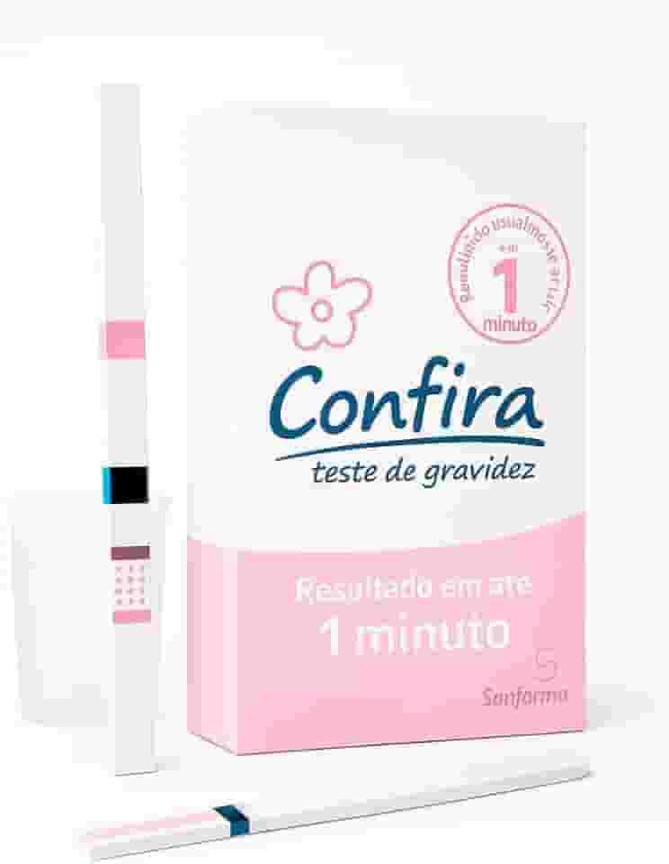Teste de Gravidez Confira Resultado em 1 Minuto 99,9% de Precisão Frasco Coletor Embalagem Discreta (10)