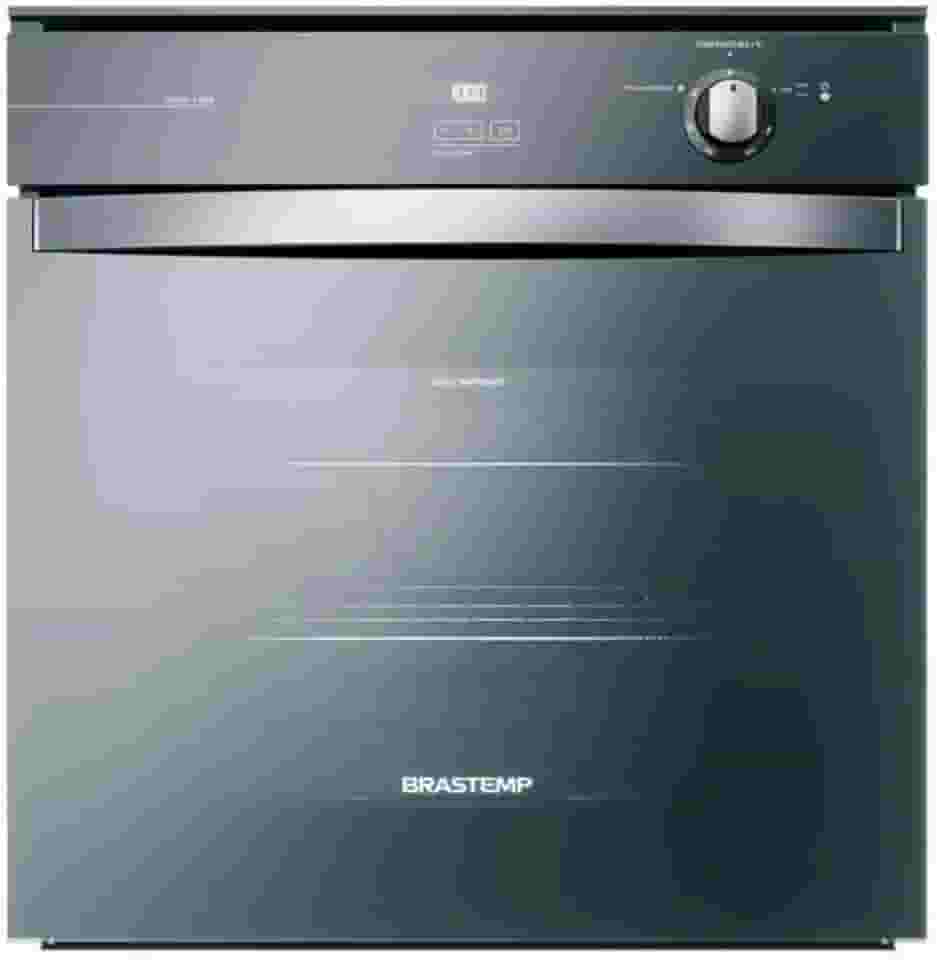 Forno de Embutir a Gás Brastemp 78 Litros Cor Inox Espelhado com Grill e Timer Touch - BOA84AR 220V