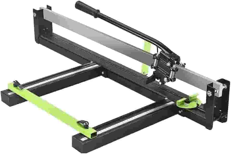 Riscadeira Cortador de Piso Porcelanato Cerâmica com Guia Laser Régua Suporte de Óleo Rolamentada Corte Preciso Profissional 100cm