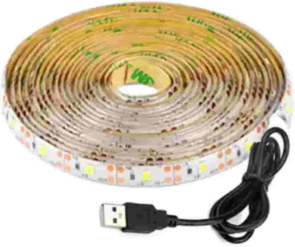 Fita De LED USB 30 LEDs 5V IP65 6000K 7,5W 3 Metros