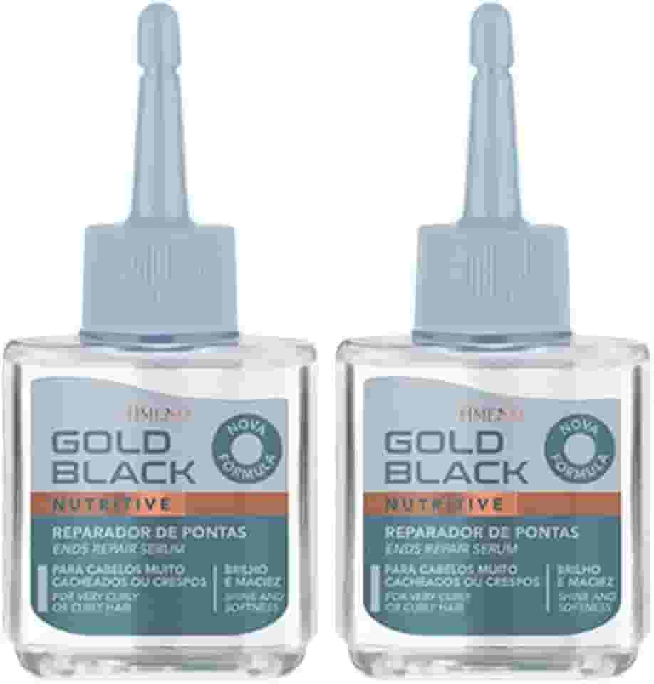 Kit Reparador De Pontas Amend Gold Black 2x30ml