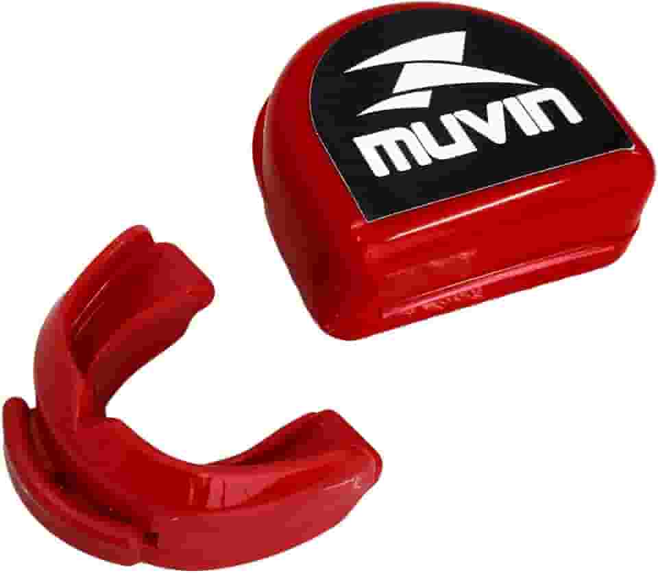 Protetor Bucal Duplo Profissional Muvin – Moldável – Com Estojo – EVA - Proteção - Lutas – Esportes de Contato - Artes Marciais – Boxe – Muay Thai – Jiu Jitsu – Judô – Karate – Taekwondo – Kung Fu
