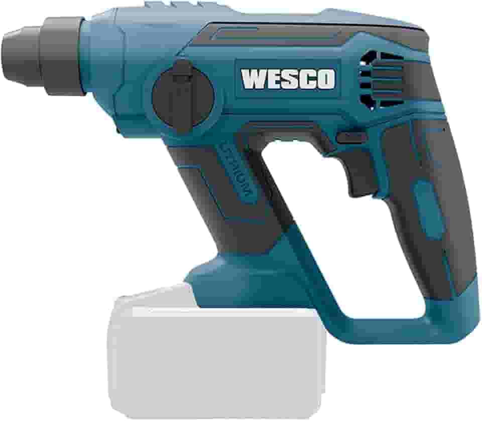 Martelete Perfurador Wesco WS2990.9 18V SDS-Plus com 3 Funções, LED e Parada Rápida – Sem Bateria e Carregador