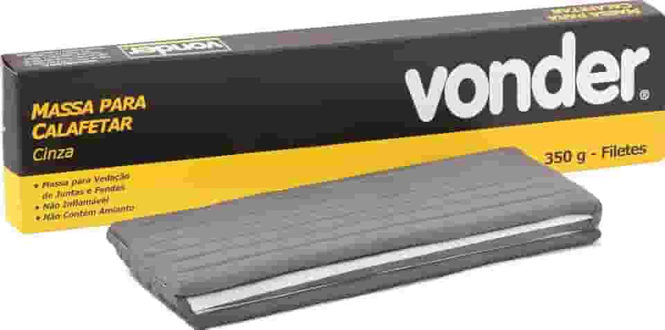Massa Para Calafetar Cinza, Em Filetes, 350 G, Vonder.