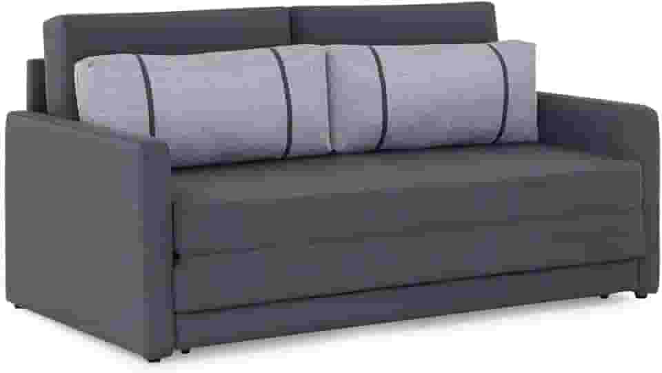Sofá-cama 3 Lugares Queen Herval Aurora, Linho Grafite Fechado, 176 cm