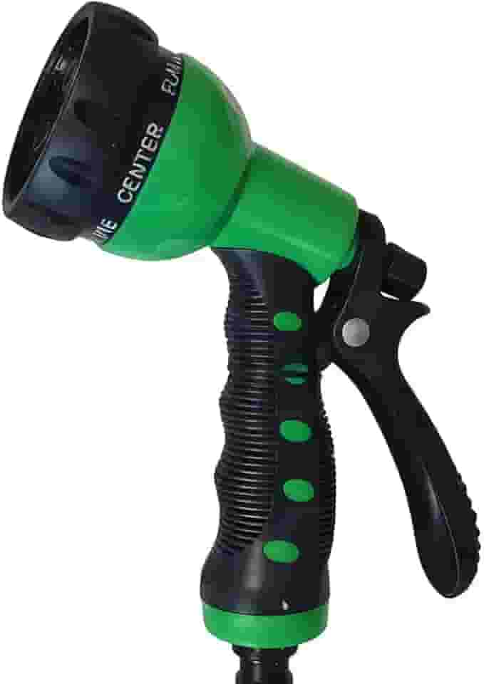 Esguicho Emborrachado Tipo Pistola Com 7 Funções Engate Rápido Mangueiras Jardim Casa