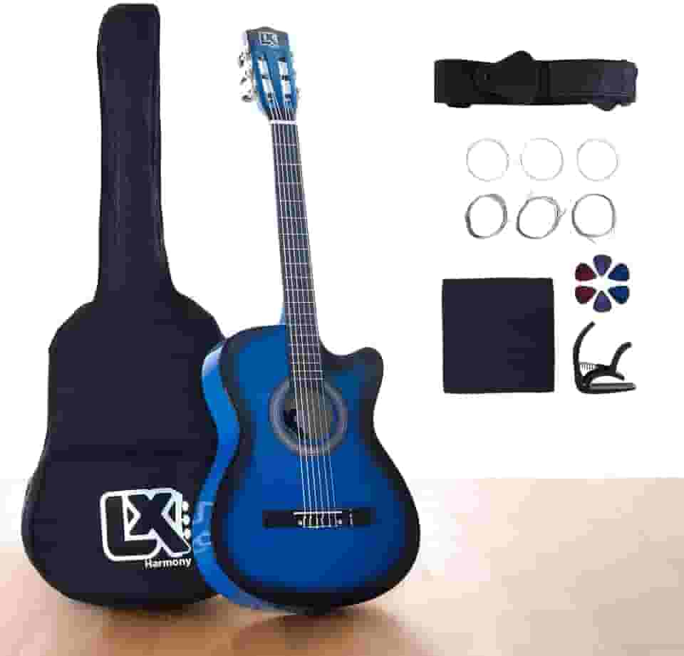 Violão Clássico Acústico Cutaway 38” para Iniciantes - Kit Completo.