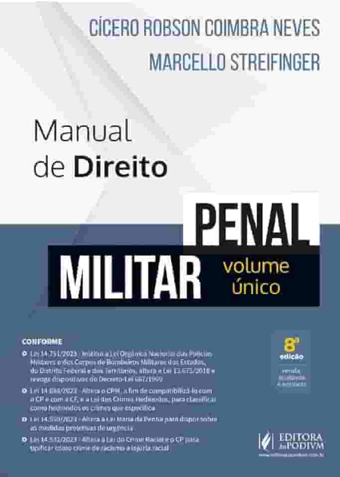 Manual de Direito Penal Militar - Volume Único - 8ª Edição (2024)