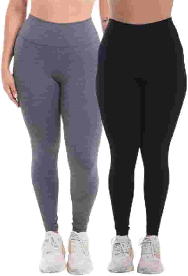 Kit 2 Calças Legging Feminina Treino Academia Fitnes