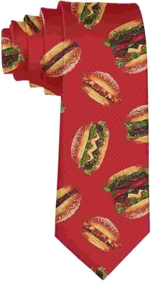 Gravata masculina divertida de seda de poliéster macia para cavalheiros