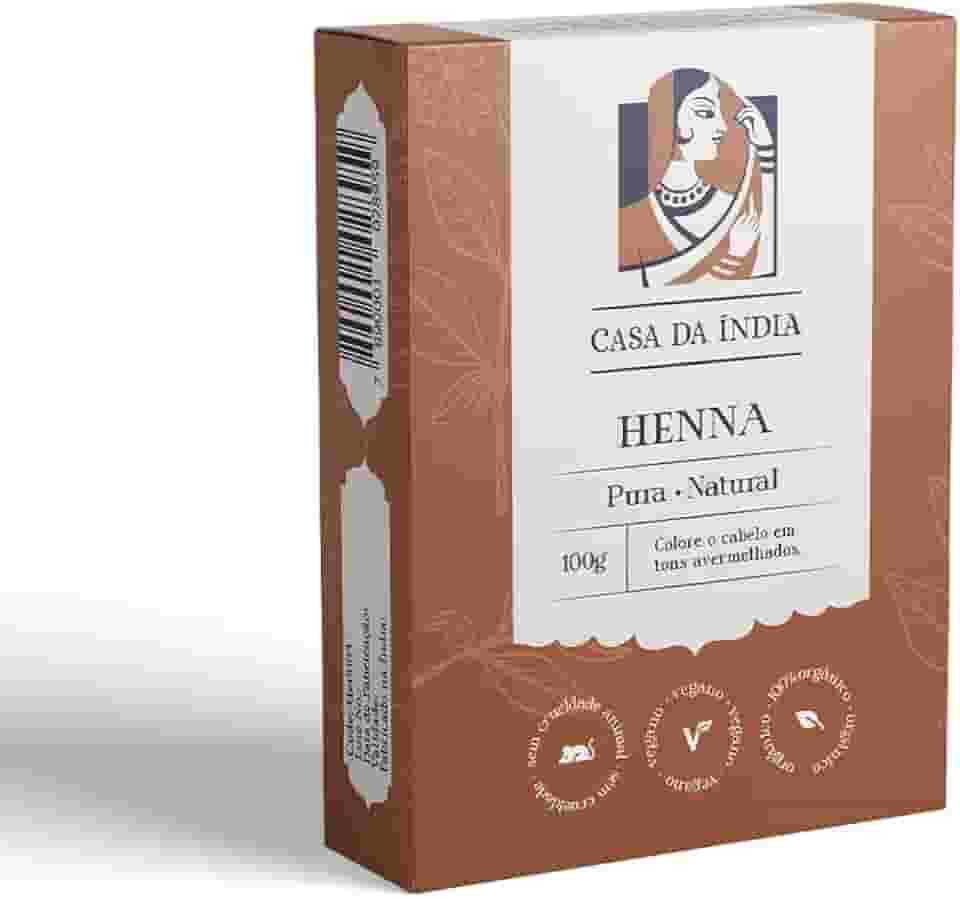 Henna pura indiana para cabelos
