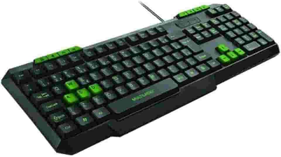 Teclado Gamer Multimídia Slim Verde Multi - TC243