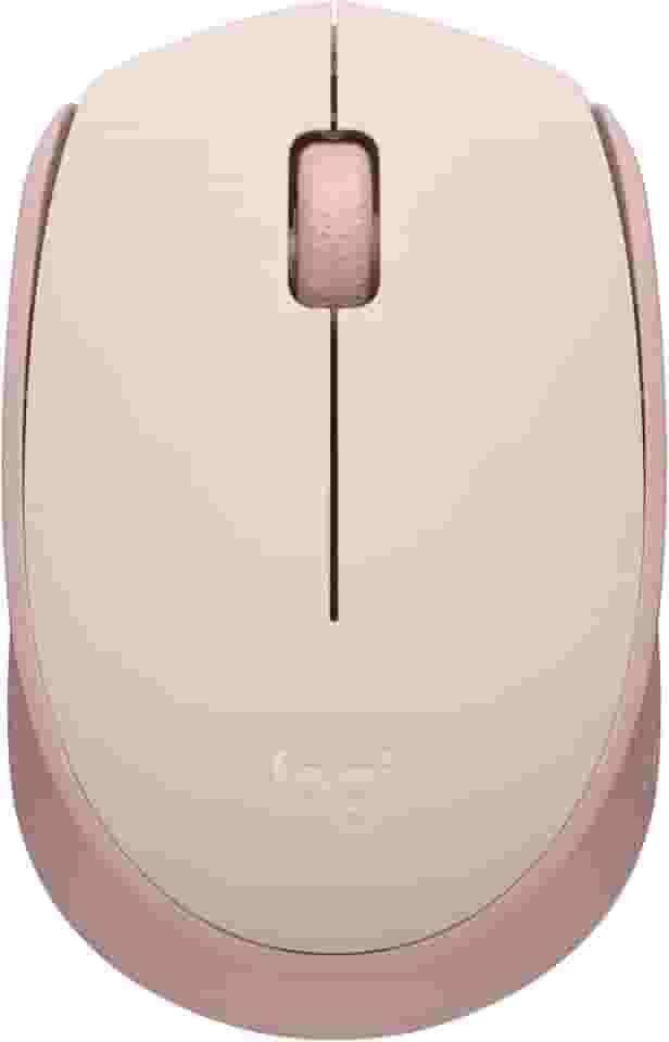 Mouse sem fio Logitech M170 com Design Ambidestro Compacto, Conexão USB e Pilha Inclusa - Rosa