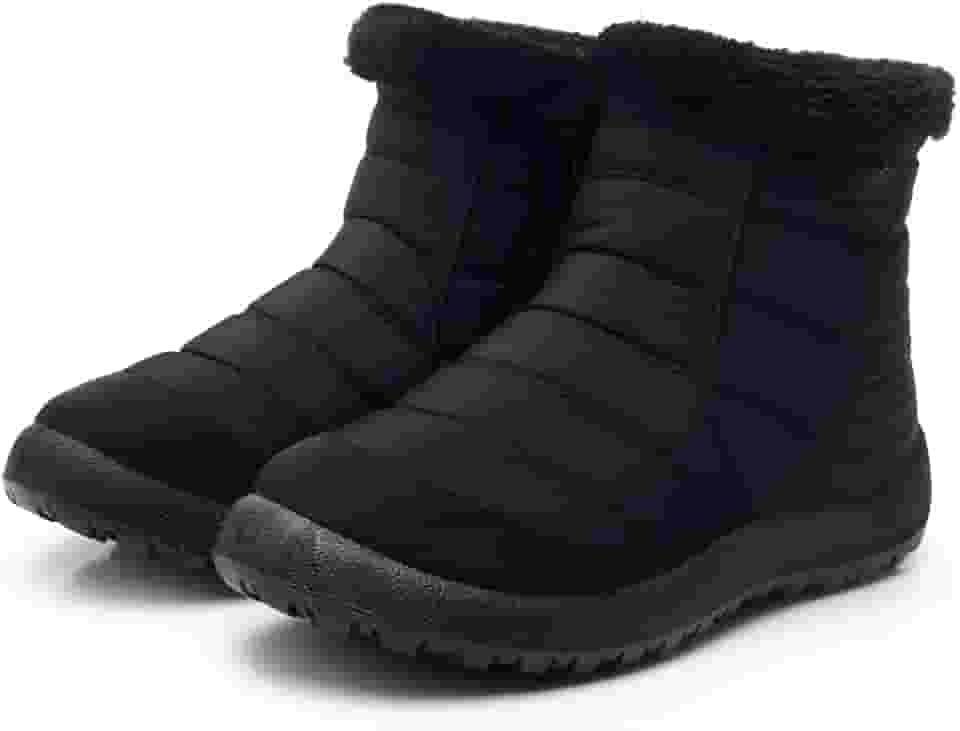 Botas femininas de cano curto de pele quente para neve sapatos femininos de inverno impermeáveis acolchoados calçados de inverno