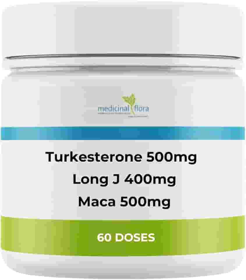 Maca Peruana 500mg + Turkesterone 500mg + Long J - 60 Doses