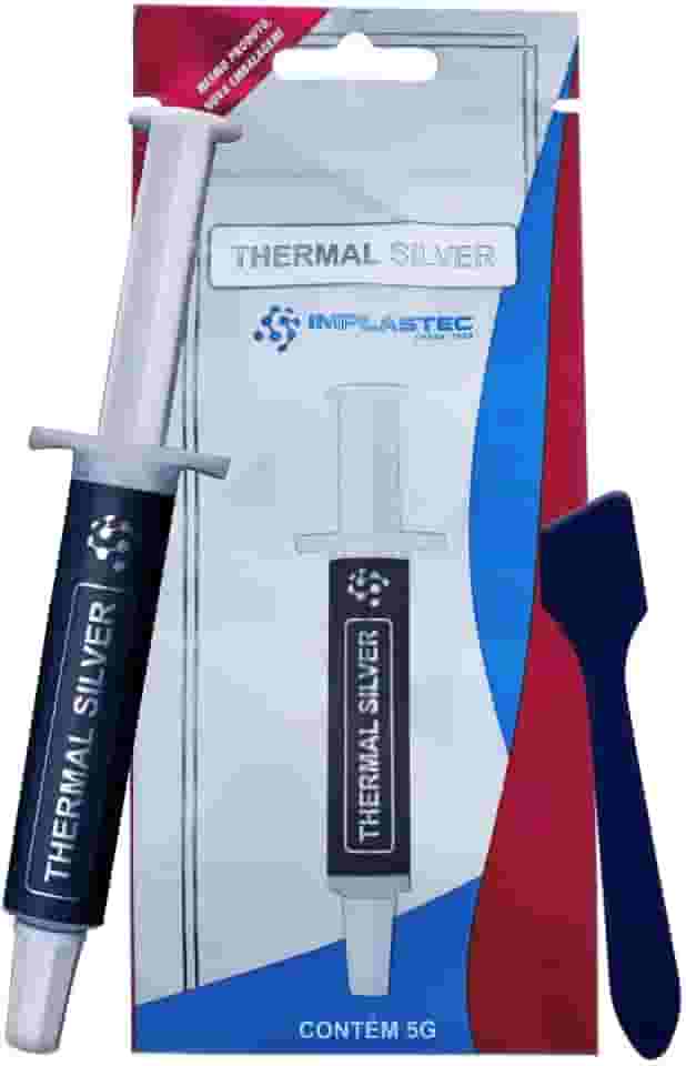 Pasta Térmica Thermal Silver Seringa 5G Prata Implastec