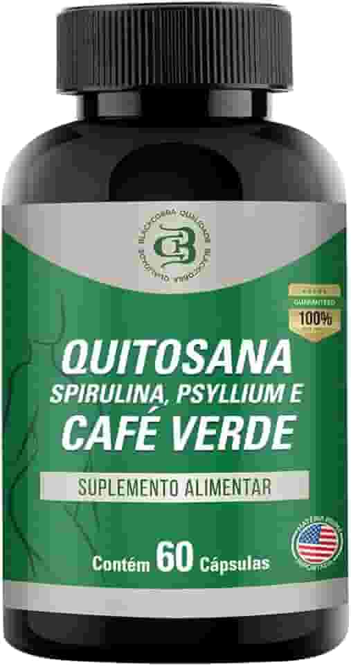 Mix Quitosana Spirulina Psyllium Café Verde 60 Caps Black Cobra