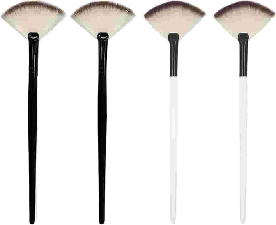 4 pincéis para uso facial, aplicador de máscara facial, pincéis de maquiagem macios, esteticista, máscara de cabeça chata, aplicador de ácido, pincel de esteticista para mulheres, máscara de argila de