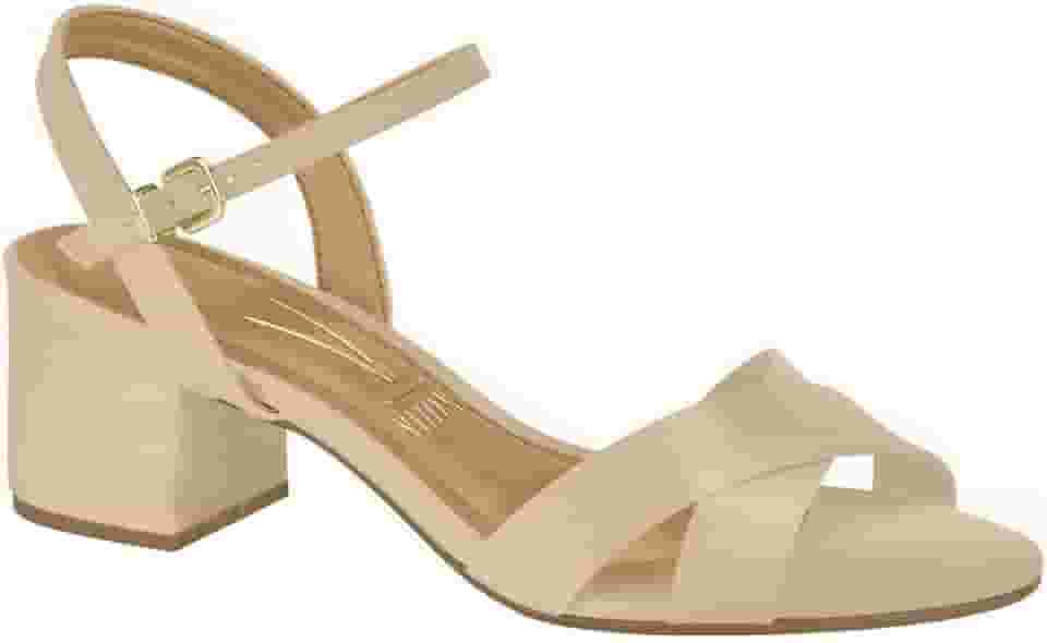 Sandália Feminino Vizzano Salto Baixo Blocado