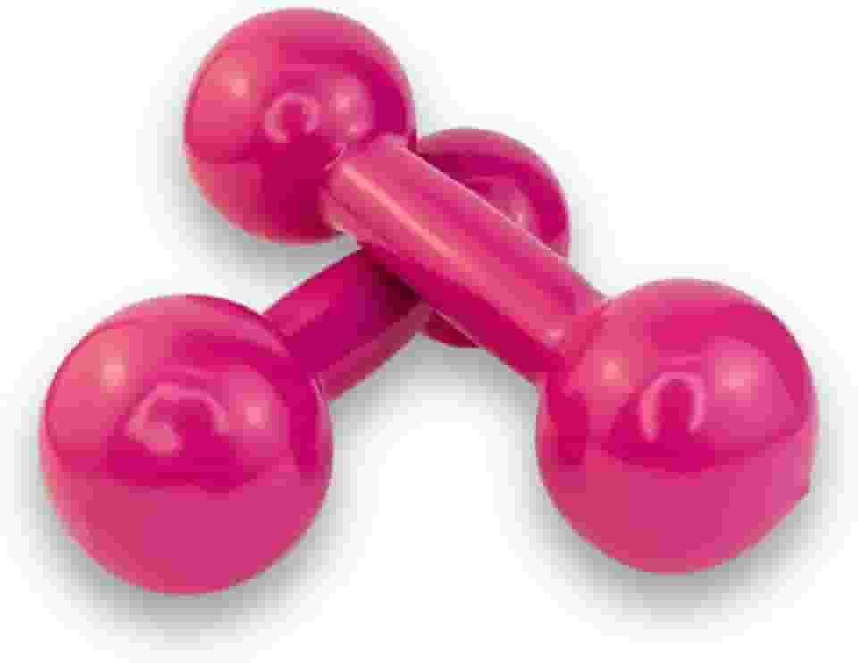 Par Halter 01 Kg Rosa Pink Treino Musculação