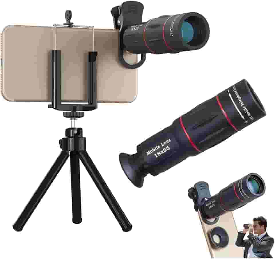 Luneta Para Celular Lente Telescópica Super Zoom 18x Apexel + Tripé