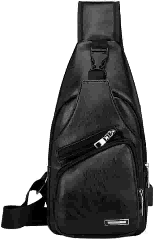 Bolsa tiracolo de couro para homens e mulheres, viagens, acampamento ao ar livre