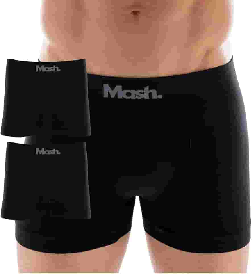 Kit 2 Cuecas Boxer Mash Poliamida Toque Gelado Sem Costura Box Adulto Masculina